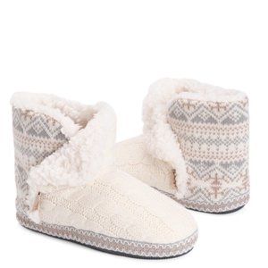 Muk Luks | A La Mode Bootie Slipper, Ivory